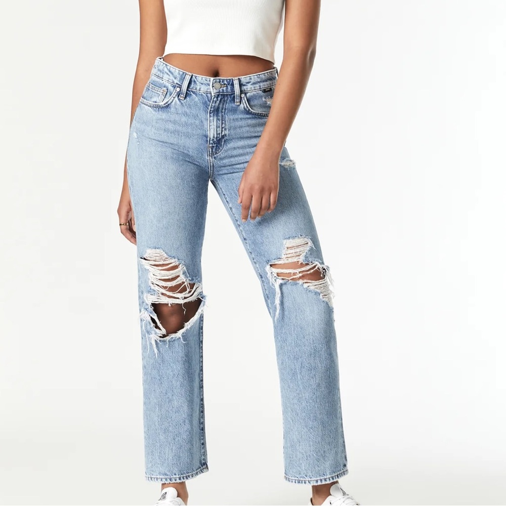 American Eagle Classic Blue Distressed Women's Jeans